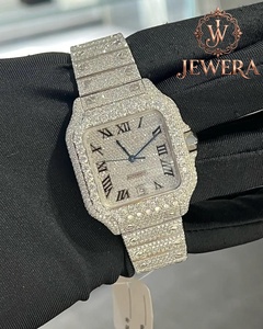 Reloj de Diamantes Mossinate de Acero Inoxidable Plateado Clásico de Primera Calidad, Moderno, Duradero y Perfecto para Uso Diario - Product Image 1
