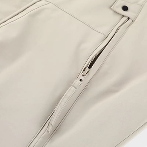 Chaqueta Cortavientos con Capucha para Hombre, Corte Holgado, Color Sólido, Ropa Casual para Exteriores, Largo Regular, Tela de Poliéster, Estilo Otoñal - Product Image 4