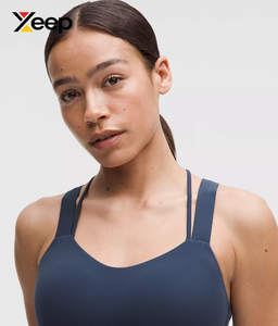 XEEP High Quality Women Yoga Sports <b>Bra</b> XC-SB-104 Solid Simple Breathable Adjustable <b>Straps</b> Removable Pads High Support Quick - Product Image 3