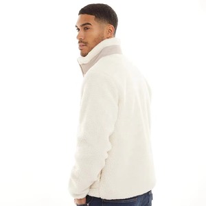 <b>Mens</b> Hoodies Heavyweight Cotton Pullover Sweatshirt Premium OEM Streetwear Wholesale <b>Men's</b> White Fleece <b>Half</b> <b>Zip</b> <b>Jacket</b> Regular - Product Image 5