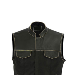 Gilet en cuir personnalisable pour homme – Coupe confortable, marque privée, idéal pour l'hiver – Vente chaude, faible MOQ, quantité en gros - Product Image 6