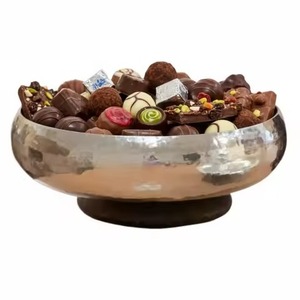Bol à chocolat en métal de haute qualité, bol à bonbons en acier inoxydable pour fruits secs et en-cas - Product Image 3