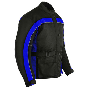 <b>Men's</b> High Street <b>Canvas</b> Motorcycle Protective Armor <b>Jacket</b> with Front Logo Eco-Friendly Breathable Riding Gear - Product Image 1