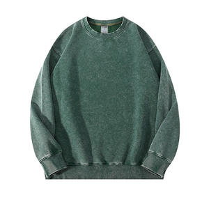 Sudadera con capucha de alta calidad con lavado ácido, diseño personalizado, logotipo personalizado, para mujer, 100% algodón, estilo coreano. - Product Image 4