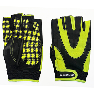 Guantes Deportivos de Fitness de Medio Dedo en PU, Agarre Antideslizante, Correa de Muñeca Ajustable con Hebilla, Unisex, para Levantamiento de Pesas, Gimnasio, Fisicoculturismo - Product Image 2