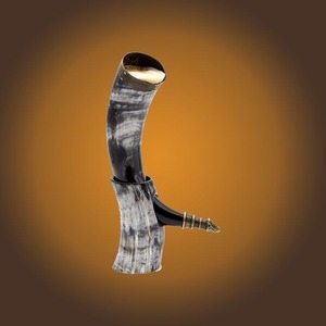 Authentic Handmade Engraved Buffalo Horn Viking Drinking Mug Hand Carved Mead Horn Custom Logo Barware Tankard Christmas - Product Image 1