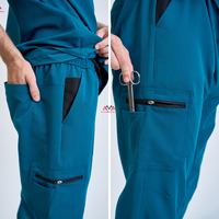 Uniformes de gommage personnalisés OEM ensembles de vêtements de soins infirmiers costumes d'hôpital pour femmes et hommes vestes de gommage tricotées-BASSE quantité minimale de commande-Échantillon gratuit