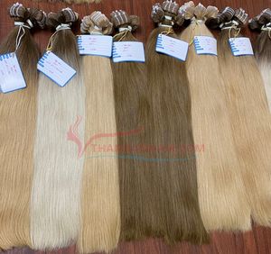 Extensions de cheveux vietnamiennes à bandes adhésives en gros, cheveux humains Remy, texture douce et naturelle, mélange lisse, usage professionnel - Product Image 1