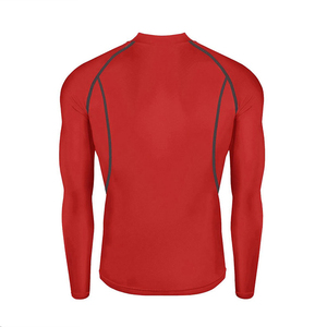 Men's Red Full Length Compression <b>Pants</b> Quick Dry Sporty Fit Elastic Waist Lightweight <b>Spandex</b> Polyester - Product Image 3