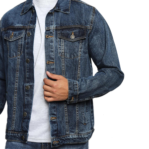 Veste en jean pour homme, best-seller, respirante, fermeture à boutons, quatre poches, style hiver. - Product Image 5