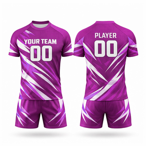 <b>Polyester</b> Sportswear Custom High Quality New Design Team Sport Club Short Sleeve Quick Dry Sublimated Printing Jerseys - Product Image 6