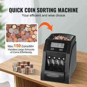 Macchina Conta e Classifica Monete da 25 Centesimi (USD) con Capacità di 200 Monete, Schermo LCD e Funzione di Confezionamento - Product Image 2