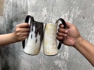 Jarra de Cuerno Ecológica de Gran Capacidad, Ideal para Amantes de la Cerveza, Hecha a Mano, Portátil, Disponible a Precio de Fábrica - Product Image 5