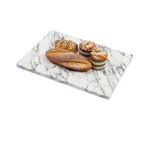Planche à découper rectangulaire en marbre blanc de qualité supérieure, très vendue, pour la viande, les fruits et les légumes - Product Image 6
