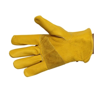 Premium Quality Buffalo Grain Leather <b>Driver</b> <b>Gloves</b> Heat Spark Resistant Heavy Duty Safety <b>Gloves</b> for Household Gardening - Product Image 1