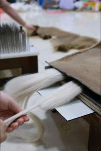 Extensions en vrac slaves asiatiques de qualité supérieure vietnamien Remy humain Super Double dessiné Machine Double trame 32 "longueur étirée haute - Product Image 6