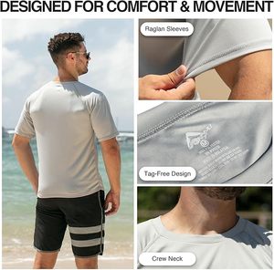 Camiseta de Protección Solar Personalizada de la Mejor Calidad para Hombre, al por Mayor, de Poliéster, Manga Larga, UPF50+, para BJJ, Surf y Buceo - Product Image 5