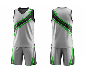 Custom Logo Basketball Kit Sublimated Jersey and Shorts Set Quick Dry Breathable Polyester Team Sportswear For <b>Men</b> Women Youth - Product Image 2