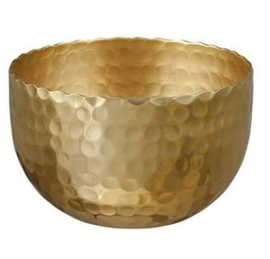 ชามโลหะตกแต่งลายโค้งสวยงามสำหรับเสิร์ฟขนมหวาน ชุบทอง ราคาไม่แพง - Product Image 1