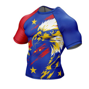 Chemise de compression à manches longues et col rond pour homme, sur mesure, extensible dans 4 directions, pour la gym, l'entraînement et le fitness. - Product Image 5