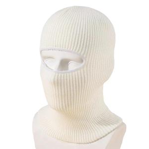 Cagoule tricotée à 1 trou, masque de ski unisexe pour hommes, sports de plein air, chaude, respirante, coupe-vent, personnalisable, noire - Product Image 2
