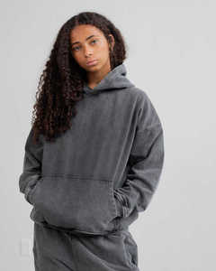 Sudadera con Capucha Vintage Lavada al Ácido 100% Algodón para Hombre y Mujer, Transpirable, Oversize, Estilo Urbano, Hombro Caído, Unisex - Product Image 4