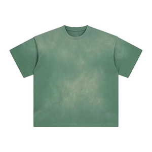 Camiseta de Corte Regular para Hombre, de Alta Calidad, Lisa, de Poliéster/Algodón, Estilo Hip Hop, Transpirable, de Manga Corta - Product Image 3