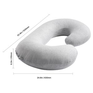 Cuscino per Gravidanza a Forma di C, Supporto Completo per il Corpo Durante la Maternità, Ultra Morbido e Traspirante, con Fodera Rimovibile, Design Salvaspazio - Product Image 5
