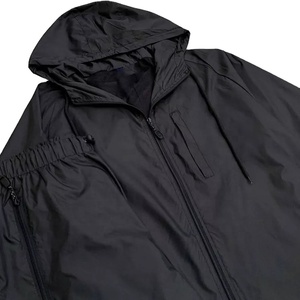 2024 ropa de entrenamiento cortavientos impermeable de alta calidad, conjuntos de 2 piezas de baloncesto, chándales de poliéster con cremallera completa para hombre - Product Image 3