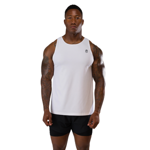 Débardeur Aeroflex pour homme, sans manches, léger, respirant, pour la gym, l'entraînement, le sport, blanc - Product Image 1