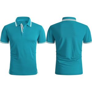 Nuevo Polo de Golf de Manga Corta Antiencogimiento Personalizado, Polo Casual de Poliéster y Algodón para Hombre - Product Image 1