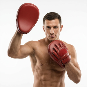 Almohadillas de Boxeo al por Mayor de Fábrica para Entrenamiento de Artes Marciales, Palas de Golpeo Duraderas, Objetivos de Mano Profesionales para Kickboxing - Product Image 3