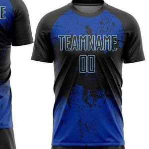 Conjunto de Uniforme de Fútbol de Manga Corta con Cuello Redondo, 100% Algodón, Secado Rápido, Personalizable, Alta Calidad, Unisex, para Todas las Temporadas, con Nombre de Equipo Personalizado - Product Image 2