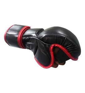 Logo personnalisé Gants MMA en cuir Moule fait main haute densité pour Kick Boxing MMA Training-Professional Premium Quality OEM - Product Image 3