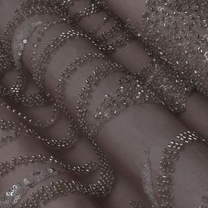 Tela de Bordado con Cuentas de Primera Calidad, Textil Africano de Moda, Malla Decorativa para Prendas, Material de Exportación al por Mayor - Product Image 1