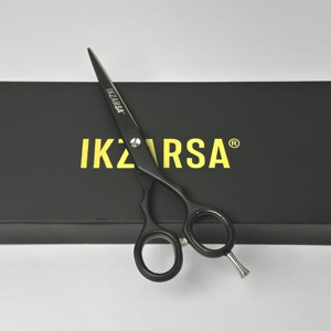 Ciseaux de coiffure professionnels en papier noir de haute qualité, design ultra-affûté, pour une coupe de précision, personnalisez votre style. - Product Image 3
