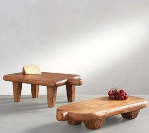 Planche à découper en bois faite à la main pour la cuisine, écologique, durable, surface en bois massif pour couper les légumes - Product Image 1