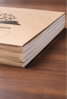 Carnet en kraft naturel, écologique, cahier d'exercices pour étudiants, design simple, cahier d'écriture