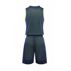 Ensemble de maillots de basket personnalisés pour hommes, sans manches, dégradé bleu-rouge, polyester, évacuation de l'humidité, taille élastique, coupe régulière, toutes saisons - Product Image 6