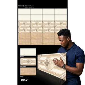 Natural 12x24 300x600mm Indoor Ceramic <b>Wall</b> <b>Cladding</b> Tiles Glossy Finish Porcelain Glazed Tiles for House Outdoor Hall Bathroom - Product Image 3