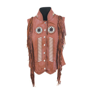 Women <b>Suede</b> Leather Fringe Vest Western Cowboy Sleeveless <b>Jacket</b> Tassel Motorcycle <b>Biker</b> Rodeo Fashion Premium OEM Wear - Product Image 1