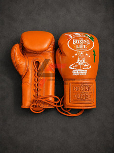 Gants de boxe professionnels personnalisés de haute qualité, fabriqués en usine, avec motif Pit Bull imprimé, « No Boxing No Life » - Product Image 4