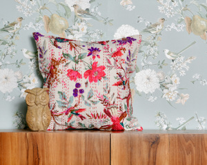 Cotton Kantha Cushion Cover Handmade Decorative <b>Throw</b> <b>Pillow</b> Boho Sofa Accent Home Decor Wholesale made in Jaipur export quality - Product Image 3
