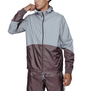 Conjunto Deportivo para Hombre con Bloques de Color, Chaqueta Ligera con Capucha y Pantalones Jogger a Juego, Cierre de Cremallera en Toda la Manga, Estilo Urbano - Product Image 6