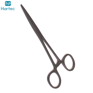 Pince de pêche en acier inoxydable noir, à mâchoires courbées ou droites, avec verrouillage, écarteur d'hameçons, équipement de pêche à la mouche - Product Image 6