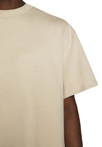 เสื้อยืดแขนสั้นลำลองผู้ชาย ผ้าฝ้าย 100% 240 GSM ระบายอากาศได้ดี ทรงหลวม สตรีทแวร์ สกรีนโลโก้ได้ เนื้อผ้าหนา คุณภาพดี - Product Image 4