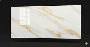 Export Quality 600x1200mm Calacatta Porcelain <b>Tiles</b> Super White Marble Effect Flooring Solution for USA UAE EU Market Floor <b>Tile</b> - Product Image 4
