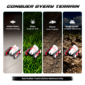 Mirana Tankster 360° Rotating <b>Remote</b> <b>Control</b> Stunt RC Car for Kids | <b>Remote</b> & App Controlled <b>Toy</b> Vehicle | Dual Track High Speed - Product Image 4
