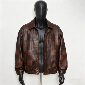 ARTIZ INTERNATIONAL Custom <b>Men's</b> Unisex Streetwear <b>Leather</b> <b>Jacket</b> Windproof Eco-Friendly Winter Motorbike Apparel - Product Image 3
