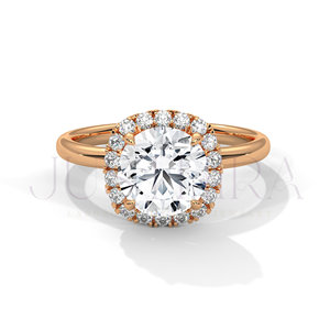 Anillo de diamantes solitario de corte redondo más vendido para uso diario, oficina y estilo elegante, anillo de compromiso y boda para él. - Product Image 3